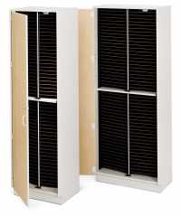 100-slot Tall Choral Folio Cabinet with doors