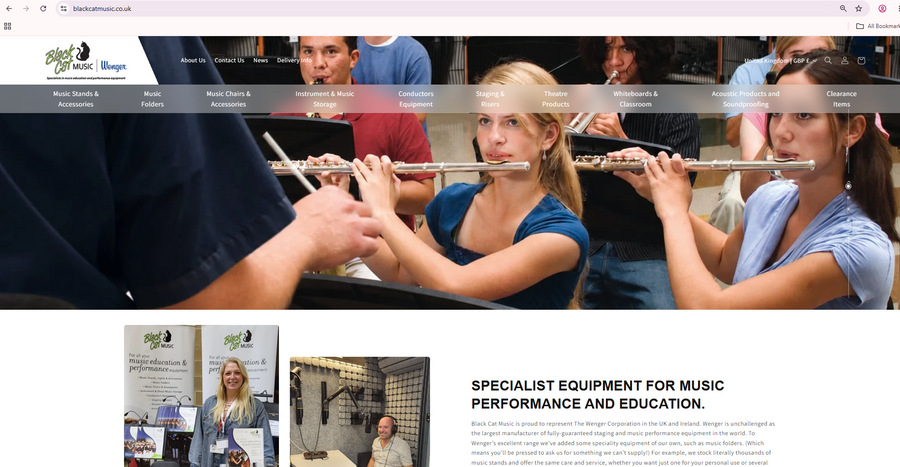 Black Cat Music has launched a new website!
