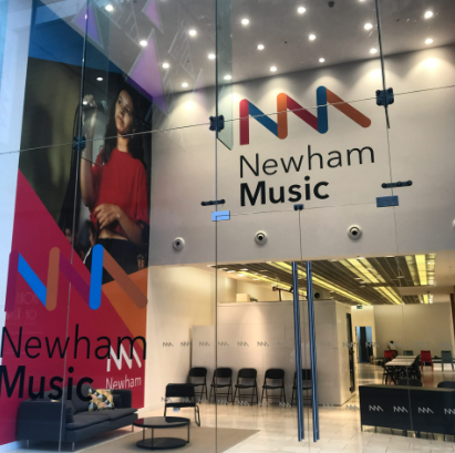 Studiobricks sound-isolation booths at Newham Music, Westfield Shopping Centre