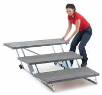 Gradas Tourmaster de 3 escalones - 1.2m
