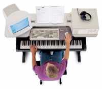Estación de trabajo para clases de piano