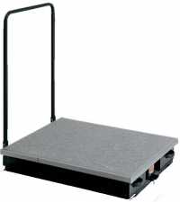 Podio superiore con ringhiera